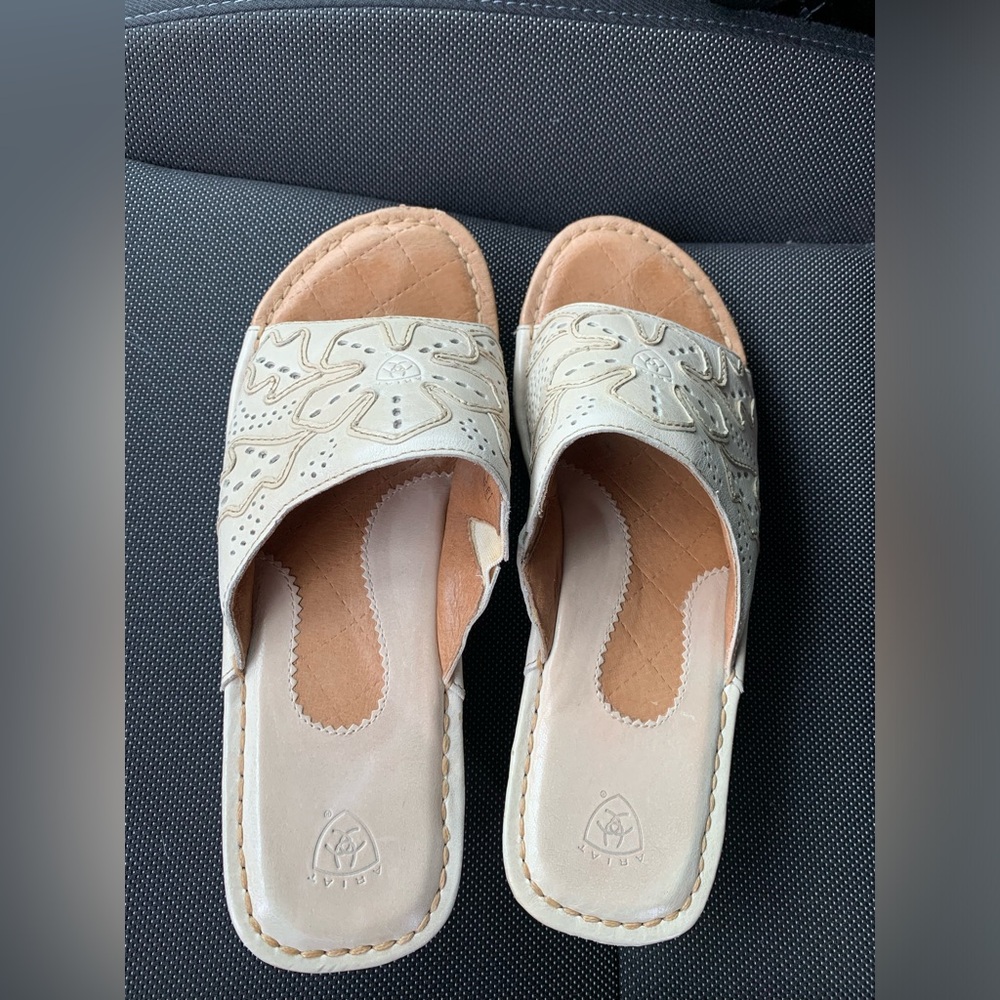 Ariat floral leather sandals